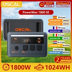OSCAL PowerMax1800SE Powerstation (1024 Wh LiFePO4, 1800 W) für 329€ dank Code (AliExpress)