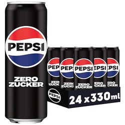 Pepsi Zero Zucker 24 x 0,33 l Dosen (zuckerfrei) für 13,49€ im Spar-Abo – nur 0,56€ je Dose