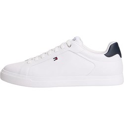 Tommy Hilfiger Icon Court Light Leather Herren Sneaker (Weiß, Leder, Low-Top) für 51,73€ statt 69,98€