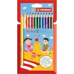STABILO Trio dick Dreikant-Buntstifte 12er Pack (ergonomisch, bruchsicher) für 5,80€ statt 8,66€
