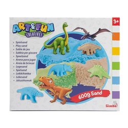 Simba Art & Fun Spielsand-Set Dinosaurier (3x 200g, 5 Formen, ab 3 J.) für 13,80€ statt 17,26€