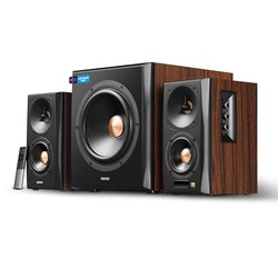 Edifier S360DB 2.1 Lautsprechersystem (150 W RMS, 8-Zoll Wireless-Subwoofer, Bluetooth aptX, Holz) für 297,49€ statt 349€