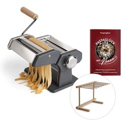 SPRINGLANE Nudelmaschine Nonna (Edelstahl, 9 Stufen, inkl. Rezeptheft, Nudeltrockner & 3 Aufsätze) für 39,99€ statt 44,90€