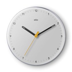 Braun Klassische Wanduhr BC26W (23 cm, geräuschloses Quarzwerk, Weiß) für 23,19€ statt 29,99€