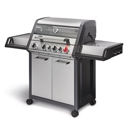Enders Gasgrill Monroe Pro 4 SIK Turbo (4 Edelstahlbrenner, 800 °C Turbo Zone, Seitenkocher, Backburner) für 469,99€ – Allzeitbestpreis