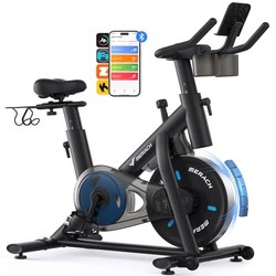 [Top] MERACH Heimtrainer Fahrrad (Magnetwiderstand, App, bis 136 kg) für 99,27€ statt 198,54€ dank 50% Code