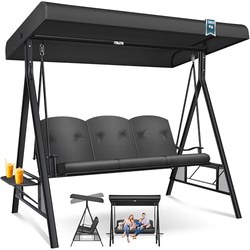 KESSER Hollywoodschaukel 3-Sitzer mit Sonnendach (bis 360 kg) für 181,80€ statt 209€