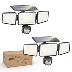 Philips Solarlampen Außen mit Bewegungsmelder (302 LEDs, 2 Stück) für 26,98€ (Vergleich: 34,98€)