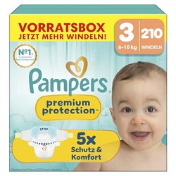 Pampers Premium Protection Gr. 3 (210 Windeln) für 36,23€ im Spar-Abo – erste Box mit Coupon 26,23€