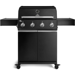 BURNHARD Gasgrill 4-Brenner, 15 kW Leistung, 4 Edelstahlbrenner für 466,30€ (Vergleich: 559,20€)
