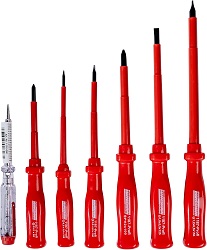 Brüder Mannesmann Elektro-Schraubendrehersatz, 7-teilig für 5,03€ (Vergleich: 6,99€)
