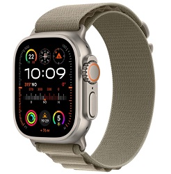 [Refurbished] Apple Watch Ultra 2 Titan 49mm Olive Alpine Loop M für 413,10€ (Vergleich: 627,13€)