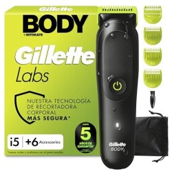 Gillette Labs i5 Body + Intimate Trimmer Trimmer Herren, Schwarz/Grün für 55,19€ (Vergleich: 77,99€)