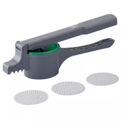 Fackelmann Spätzlepresse mit 3 Lochscheiben, 4-teilig (35cm) für 14,98€ (Vergleich: 24,79€)