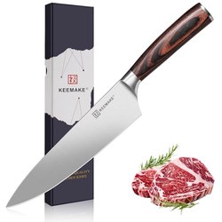 KEEMAKE Profi Kochmesser (20 cm, geschmiedet) für 12,74€ – neuer Allzeitbestpreis