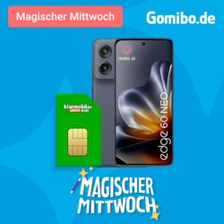 Motorola Edge 60 Neo (256 GB) + Klarmobil Allnet Flat 20 GB (Telekom) für 9,99€/Monat + 200€ Bonus
