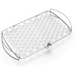 Weber Fisch & Gemüsehalter/Korb – Groß (46 x 28cm), Edelstahl, spühlmaschinenfest für 26,31€ (Vergleich: 31,48€)