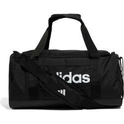 adidas Unisex Essentials Linear Duffel Bag Duffel Bag, Black/Black/White, S für 15,99€ (Vergleich: 25,75€)