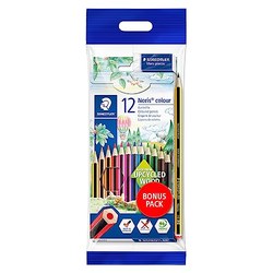 STAEDTLER Noris colour 185 Buntstifte (12 Farben + Bleistift & Radierer) für 1,77€ statt 5,66€