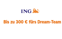 ING: Bis zu 300€ Prämie für Girokonto + Direkt-Depot
