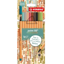 STABILO Fineliner Point 88 NatureCOLORS im 10er Pack für 4,99€ (Vergleich: 8,20€)
