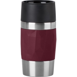 Emsa N21609 Travel Mug Compact Thermo-/Isolierbecher aus Edelstahl, 0,3 Liter Weinrot für 11,34€ (Vergleich: 20,63€)