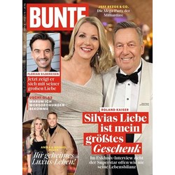 BUNTE im Jahresabo für 270,60€ + Prämie im Wert von bis zu 225€
