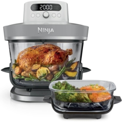 Ninja CRISPi PRO XL Glas-Heißluftfritteuse (Air-Fryer), Weiß AS090EUWH für 172,00€ (Vergleich: 214,99€)