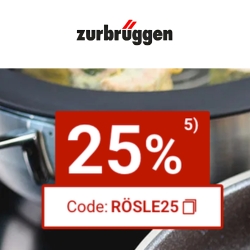 Zurbrüggen: 25 % Rabatt auf das gesamte Rösle-Sortiment