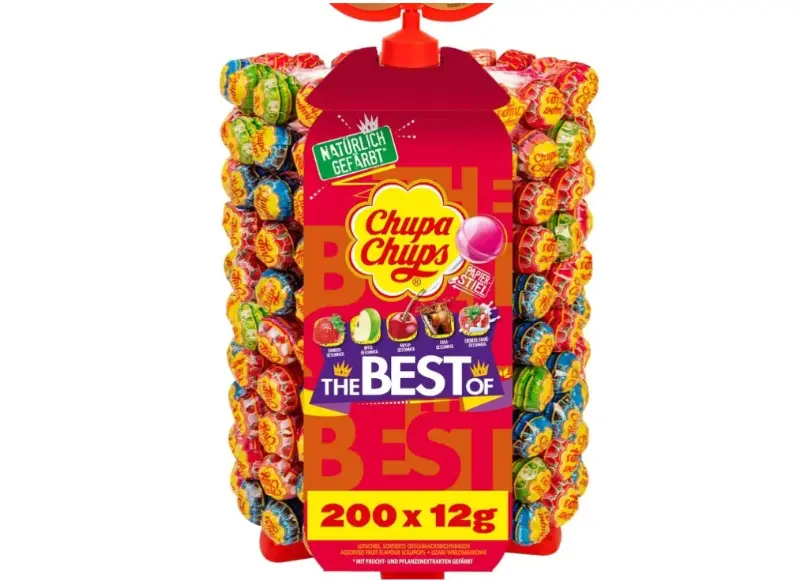 🍭 200er Chupa Chups Lutscherrad mit 5 Geschmacksrichtungen für 29,37€ (statt 41€)