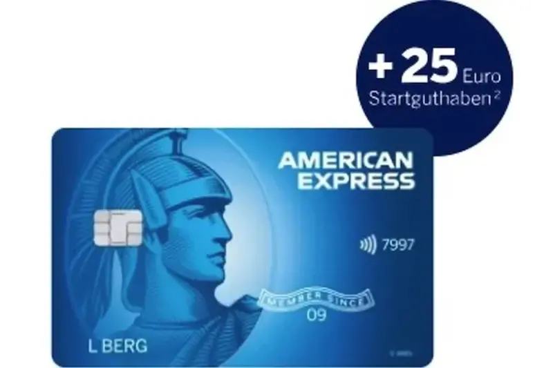 💳 American Express Blue Card dauerhaft kostenlos 🧨 mit 25€ Startguthaben
