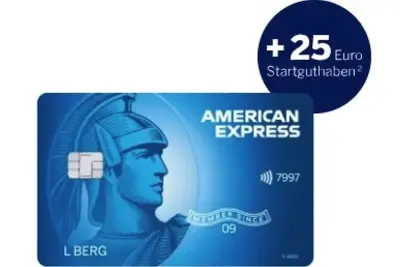 💳 American Express Blue Card dauerhaft kostenlos 🧨 mit 25€ Startguthaben