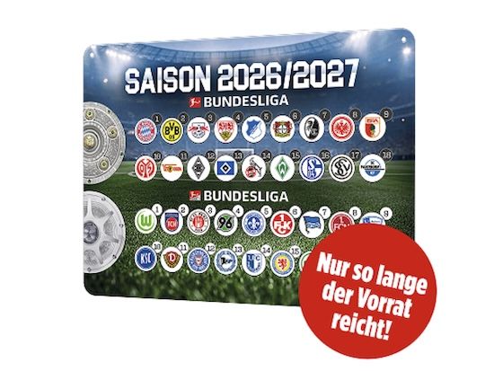 ⚽ 12 Monate BILDplus für einmalig 19,99€ + GRATIS Bundesliga-Magnettabelle