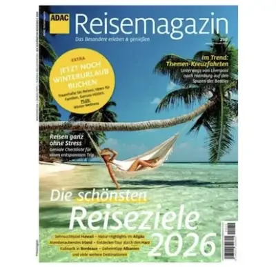 🏜️ 6 Ausgaben ADAC Reisemagazin für 56,80€ + Prämie: bis 45€ Gutschein