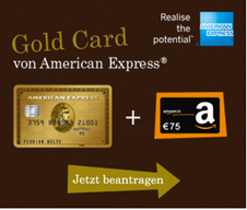 American Express Gold Card: 40.000 Punkte (= z.B. 200€ Amazon Gutschein) gratis bei 4.500€ Umsatz in den ersten 6 Monaten